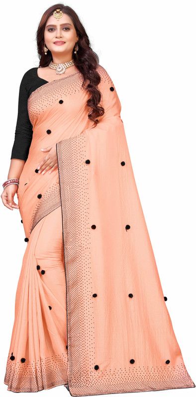 Venkatagiri Art Silk Saree  (Orange)