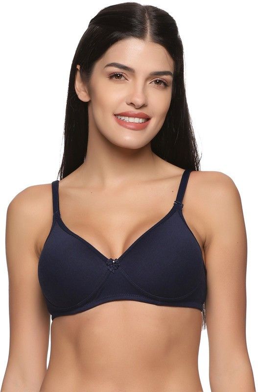 Women Everyday Lightly Padded Bra  (Dark Blue)