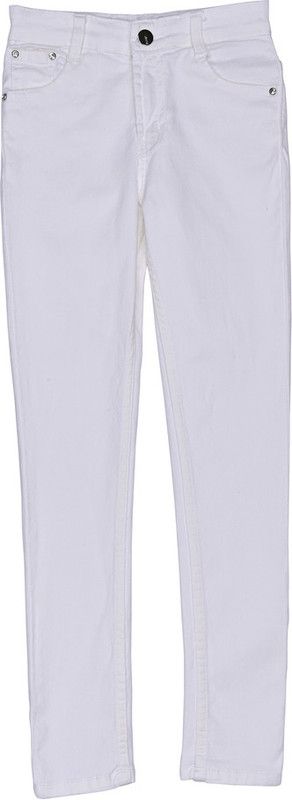 Girls Regular Mid Rise White Jeans