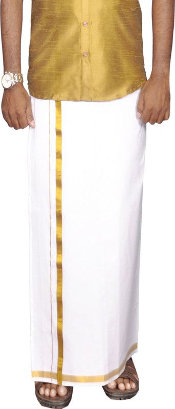 Prakasam Khadi Solid Men Dhoti