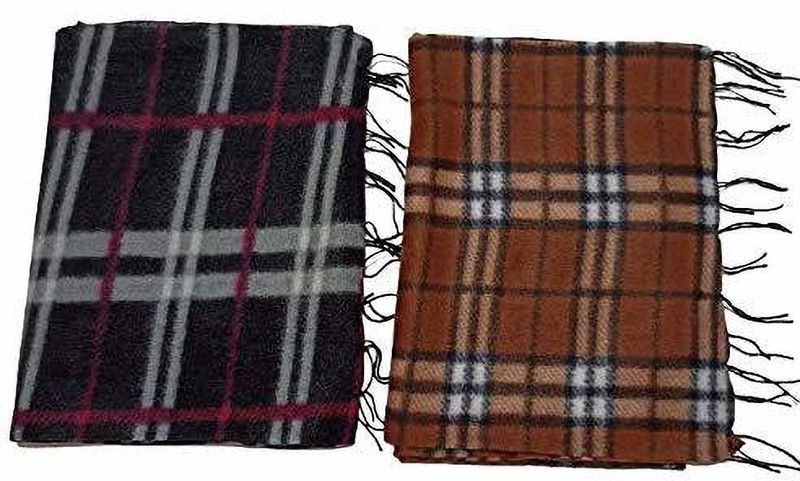 SPEARDUNE Striped Men Muffler  (Pack of 2)