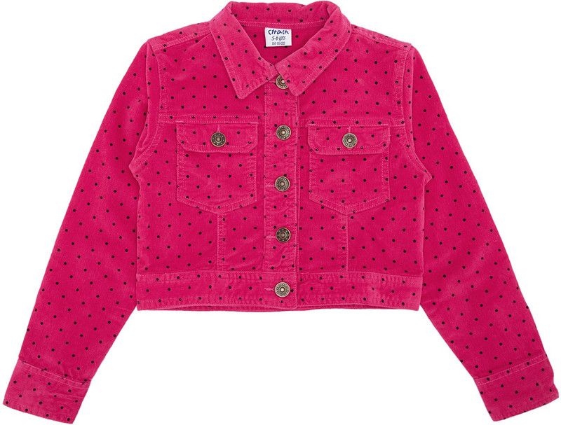 Girls Cotton Blend Blouson Top  (Pink, Pack of 1)