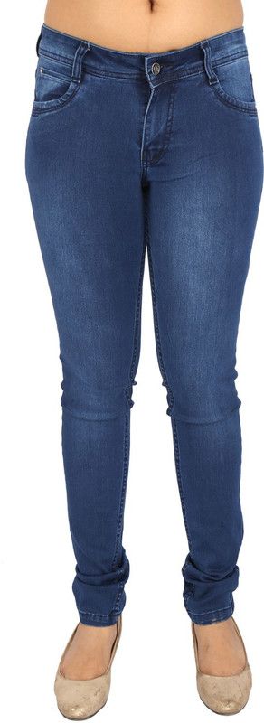 | Women Slim Low Rise Blue Jeans