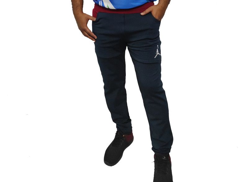 Men & Women Solid Blue Track Pants