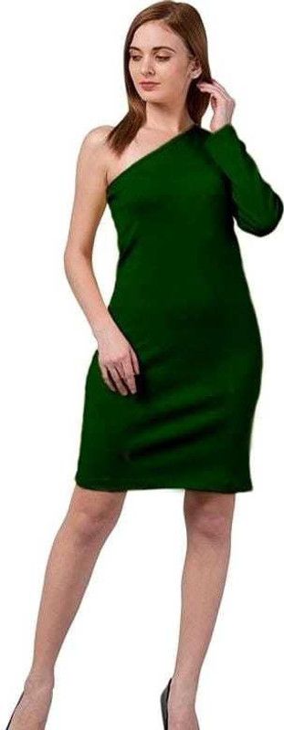 Women Bodycon Dark Green Dress