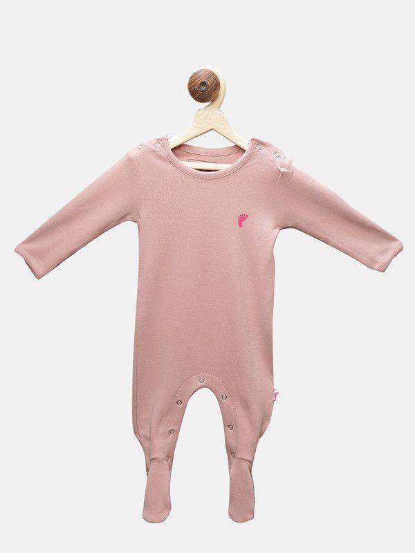 First Kick Baby Boys Peach Bodysuit