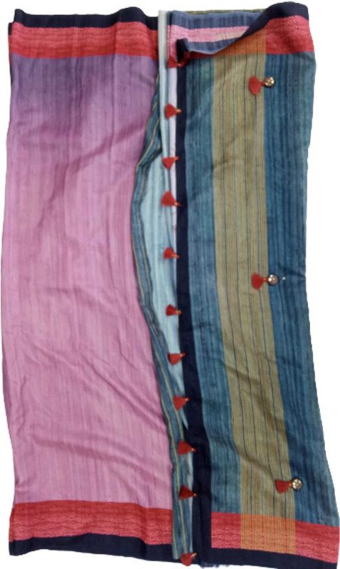 Self Design Bollywood Crepe Saree  (Multicolor)
