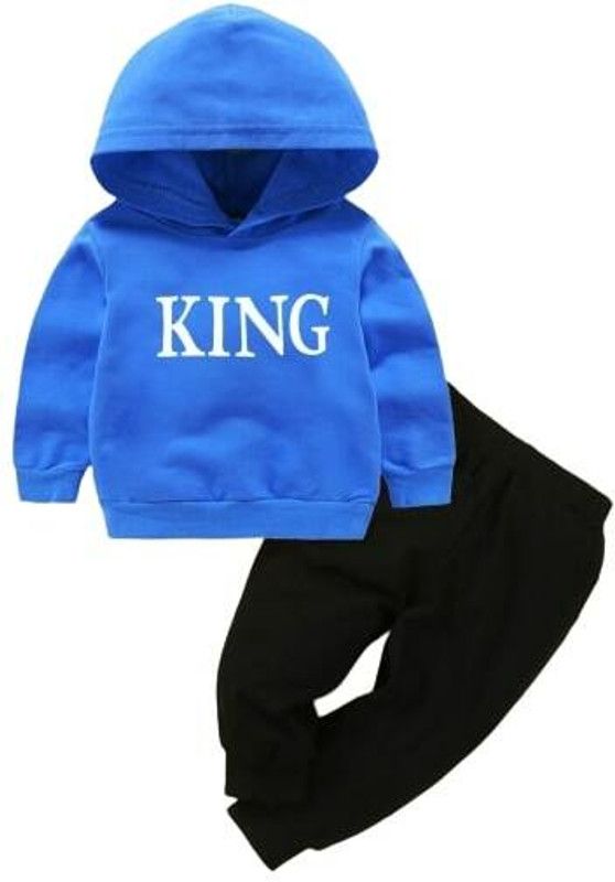 Viya Enterprise Boys & Girls Casual Sweatshirt Track Pants  (Blue)