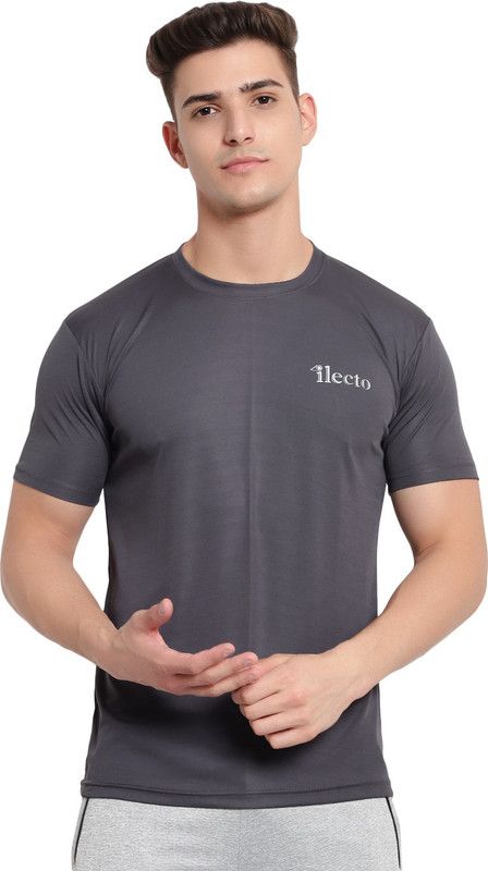 Sports Men Grey T-Shirt
