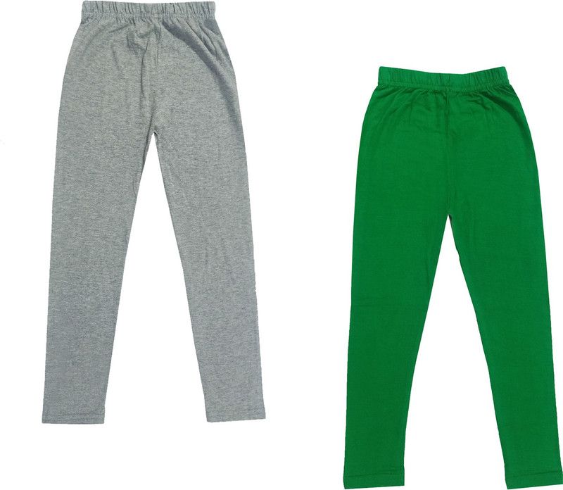 Legging For Girls  (Grey Pack of 2)
