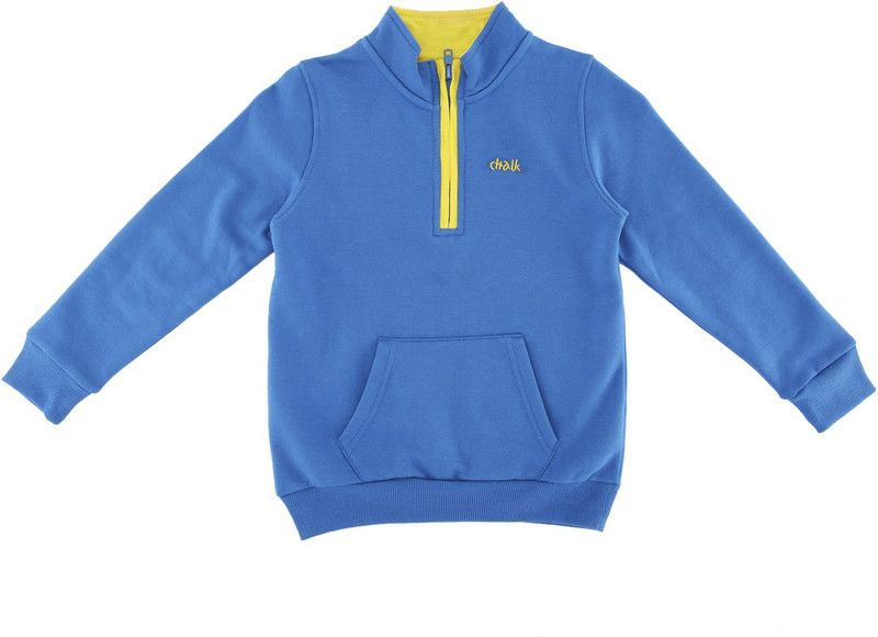 Girls Polycotton Sweater Top  (Blue, Pack of 1)