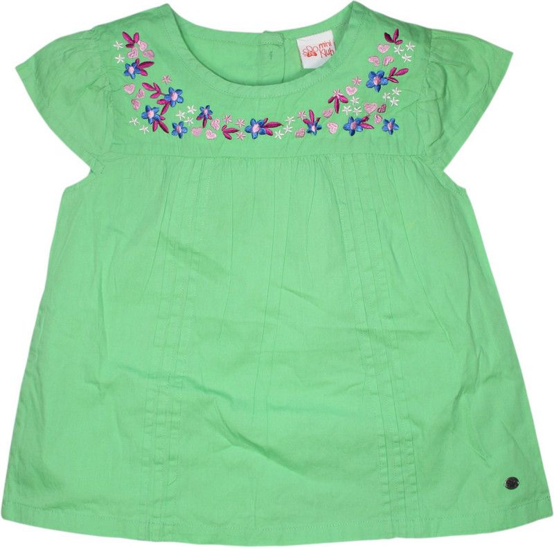 Casual Cotton Blend Top  (Light Green, Pack of 1)