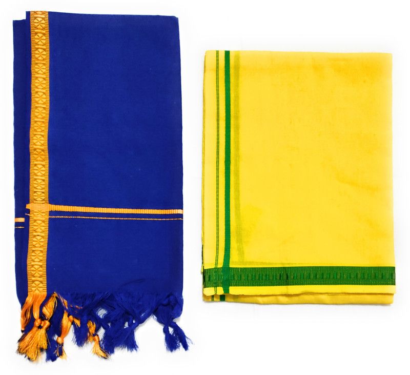SHERHAAN Solid, Striped Multicolor Lungi