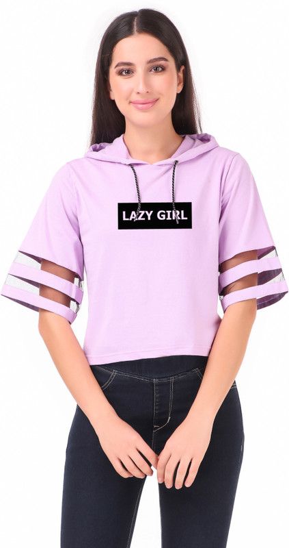 Casual Kimono Sleeves Geometric Print Women Purple Top