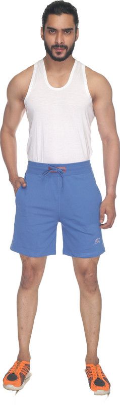 Solid Men Light Blue Bermuda Shorts