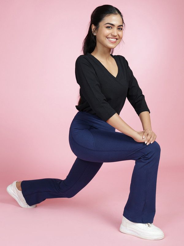 Solid Women Dark Blue Tights