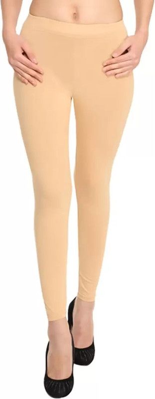 YIGIT Ankle Length Western Wear Legging  (Beige, Solid)
