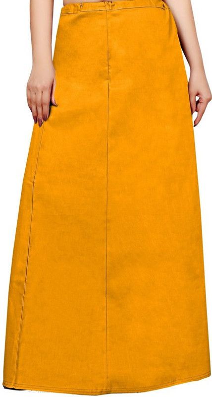 PTC-MUSTARD Pure Cotton Petticoat  (Free)