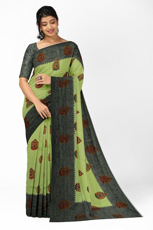 Self Design Daily Wear Tussar Silk Saree  (Green)