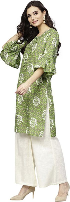 Women Pure Cotton Kurta and Palazzo Set