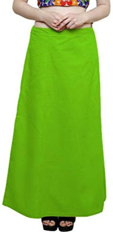 RB CREATION Women's Cotton Peticoat Parrot Green Cotton Blend Petticoat  (XXL)