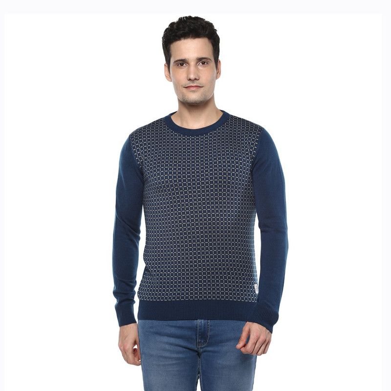 AXMANN Round Neck Self Design Men Pullover