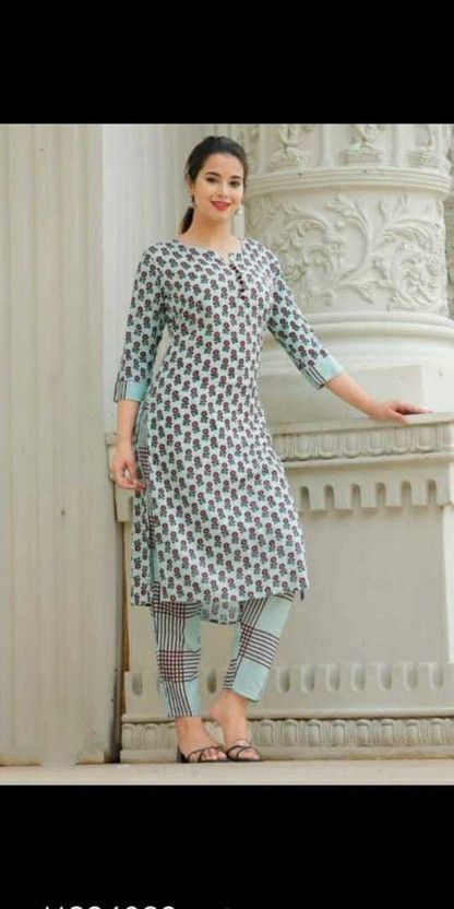 Girls Embroidered Modal Straight Kurta  (Multicolor)