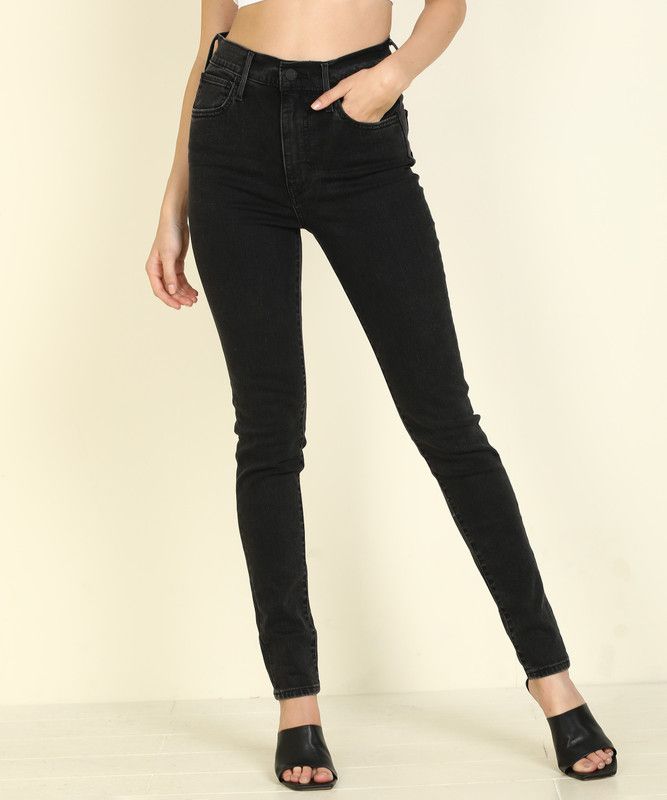 Mile High Women Super Skinny High Rise Grey Jeans