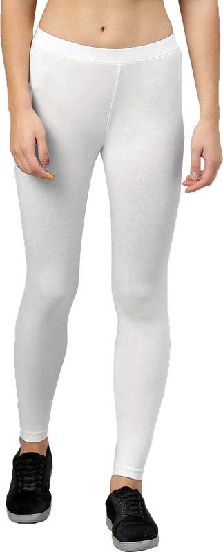 Phase of Trend Ankle Length Western Wear Legging  (White, Solid)