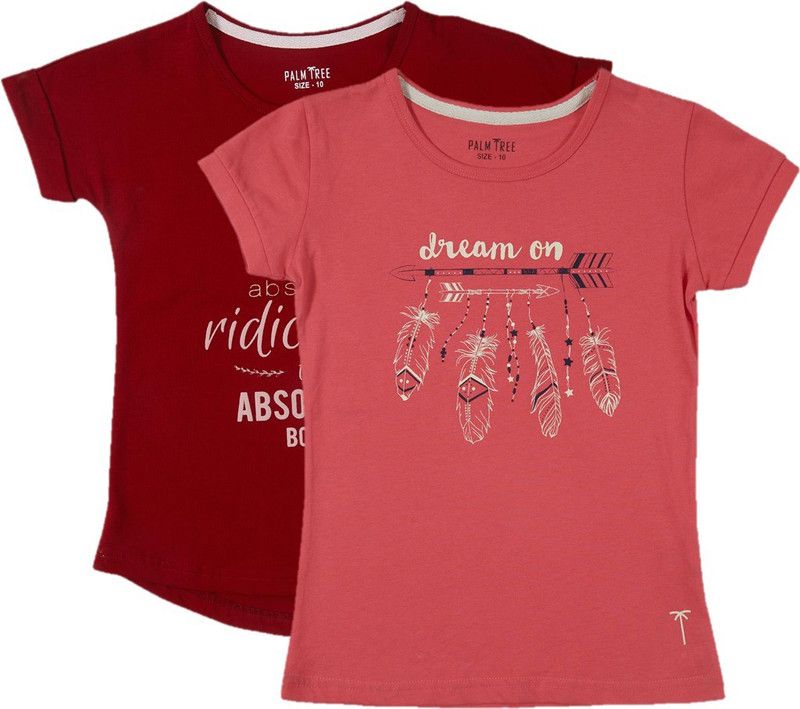 Baby Girls Casual Cotton Blend Top  (Pink, Pack of 2)