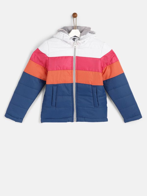 Girls Colorblock Padded Jacket