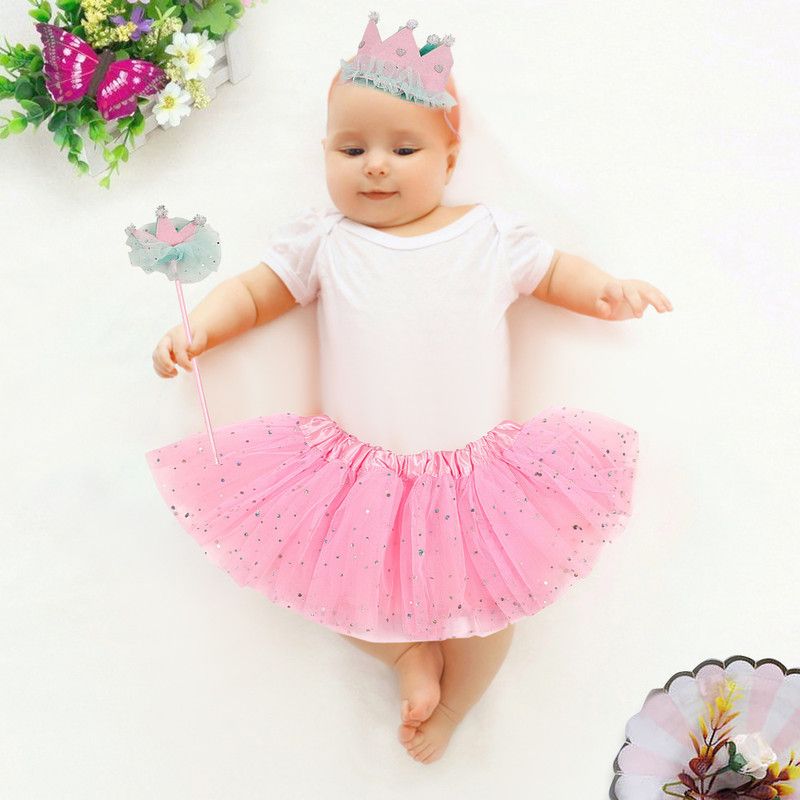 Girls Casual Skirt Hairclip  (Pink)