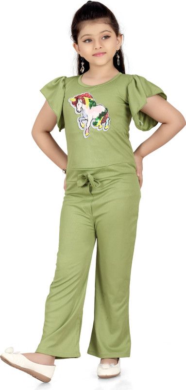 Embellished Girls Jumpsuit