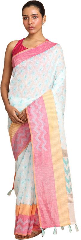 Self Design Banarasi Satin Saree  (Blue)