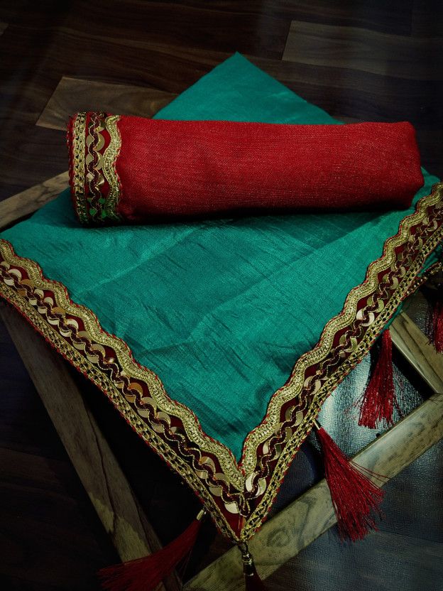 Embellished Assam Silk Art Silk Saree  (Light Green)