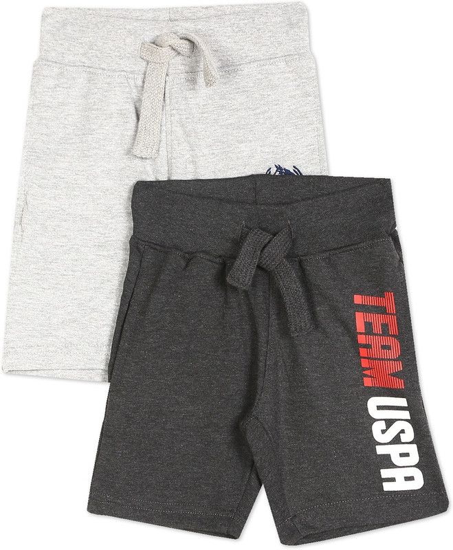 Short For Boys Casual Printed Cotton Blend  (Multicolor, Pack of 2)