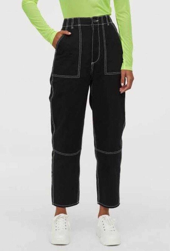 Women High Rise Black Jeans