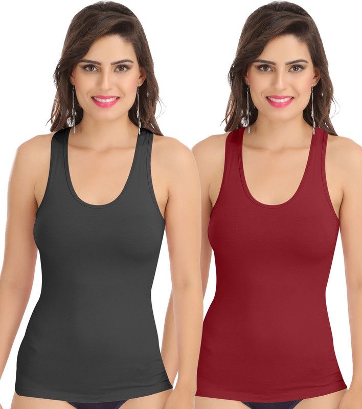 Women Black, Maroon Camisole