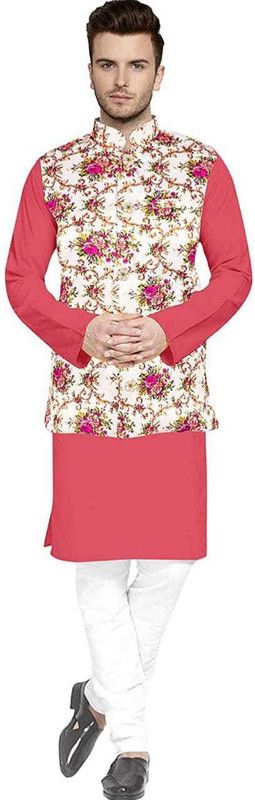 Men Kurta, Ethnic Jacket and Pyjama Set Satin