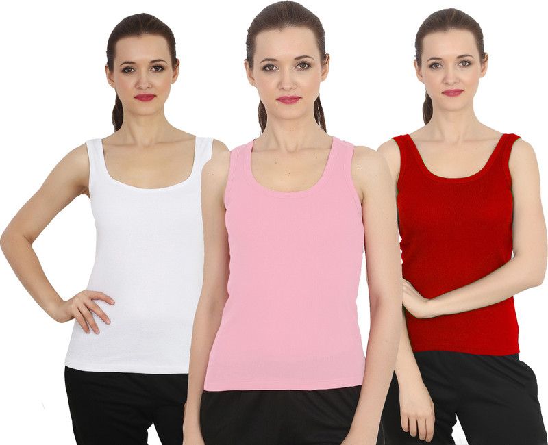 Women Red, White, Pink Camisole