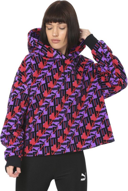 XTG Fleece Hoody AOP Women Printed Casual Jacket