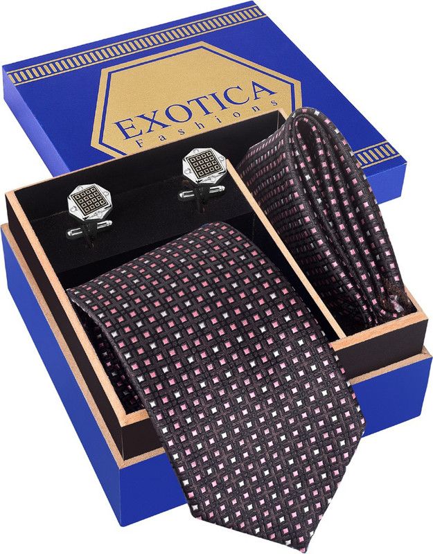 EXOTICA FASHIONS Polka Print Tie  (Pack of 3)