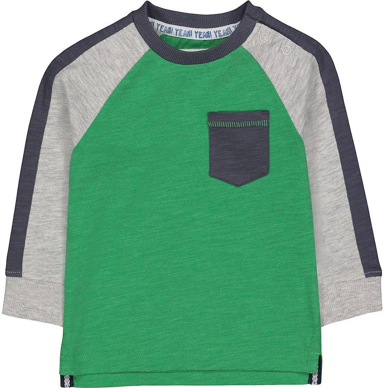 Baby Girls Colorblock Cotton Blend T Shirt  (Multicolor, Pack of 1)