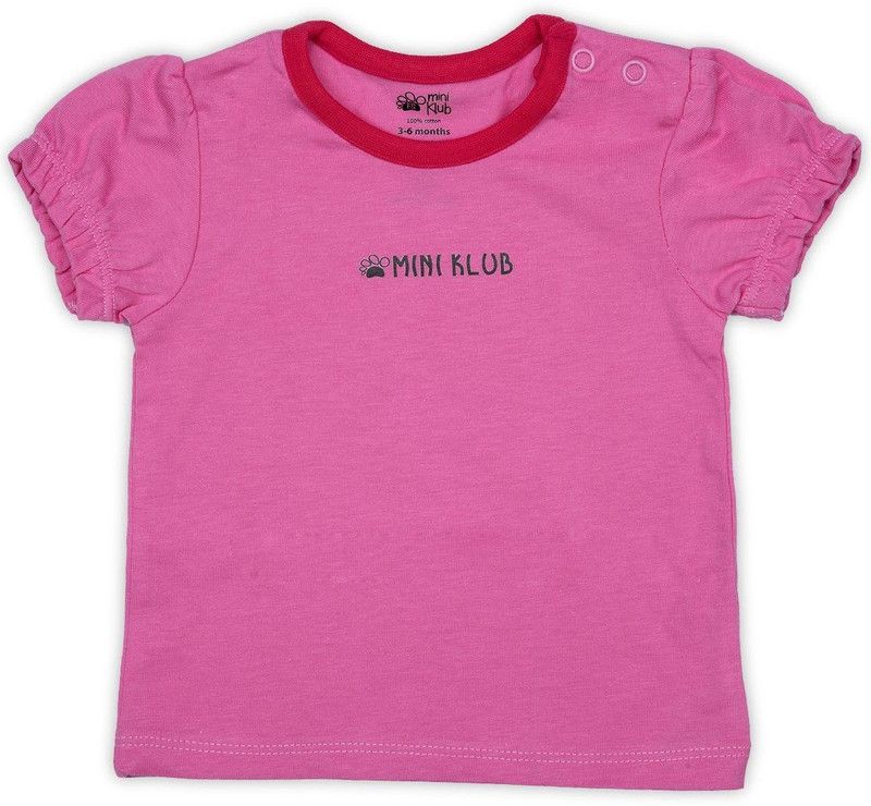 Cotton Blend A-line Top  (Pink, Pack of 1)