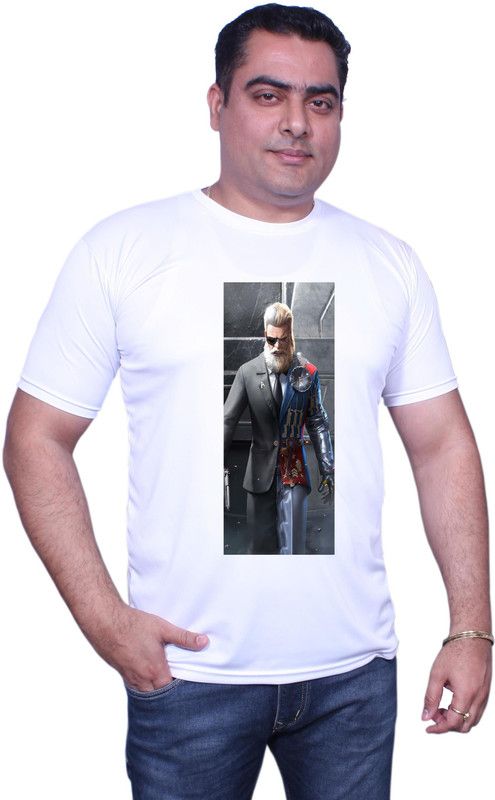 Graphic Print Men White T-Shirt  (Pack of 95)