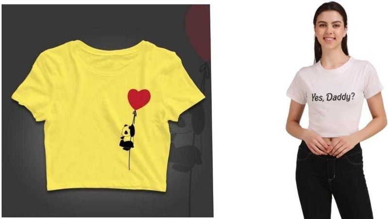 Casual Women Yellow, White Top