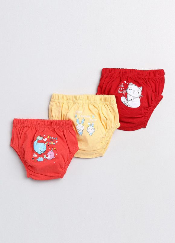 BabiesHeart Panty For Baby Girls  (Multicolor, Pack of 3)