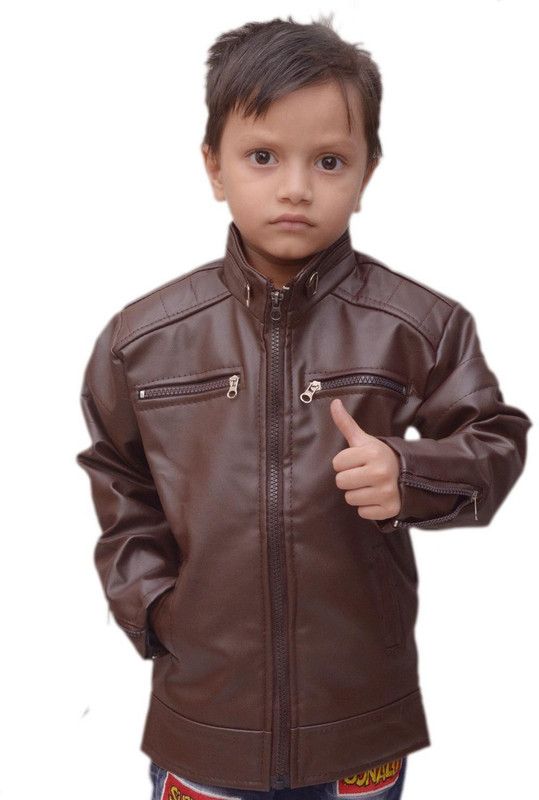 Boys Solid Quilted Jacket