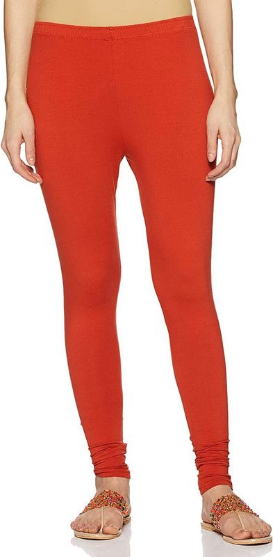 ActrovaX Ankle Length Western Wear Legging  (Orange, Solid)