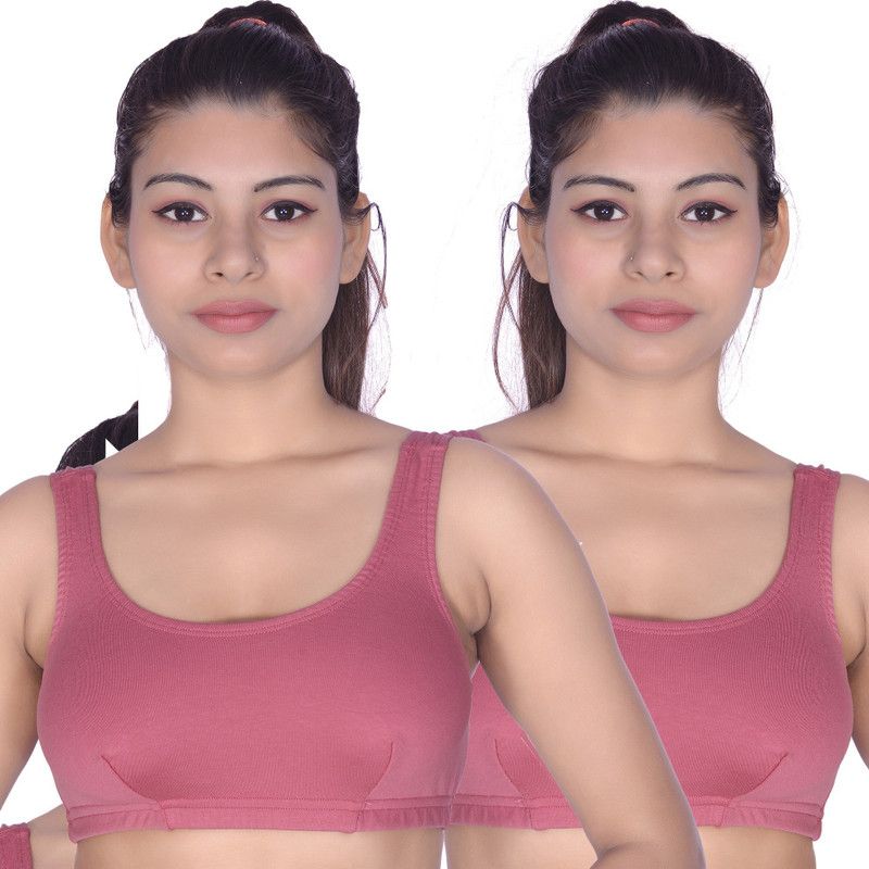 SANIA SPORT BRA Women Sports Non Padded Bra  (Pink)